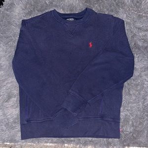 navy polo by ralph lauren crew neck